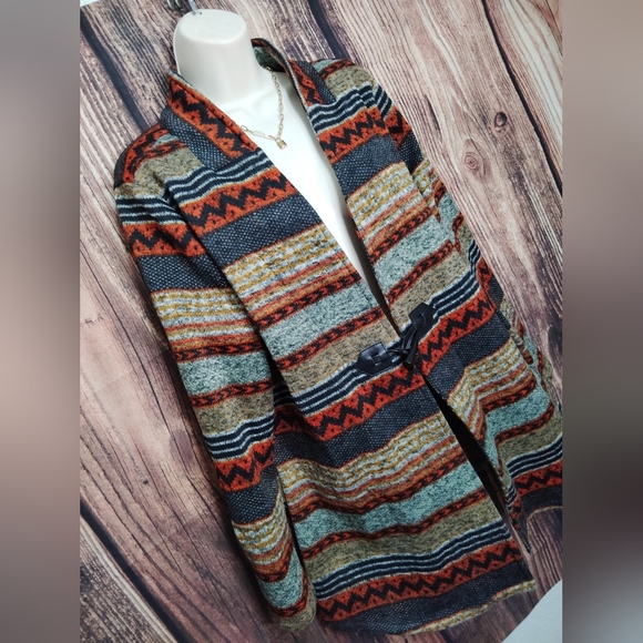 Oneworld Striped Multicolor Women's Sweater Size 1x Very Very Soft! - Picture 3 of 5